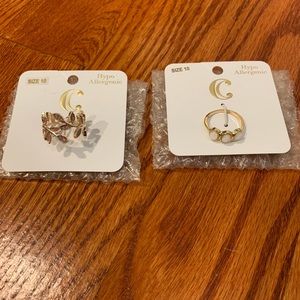 Gold Rings (SET OF 2) Size 10